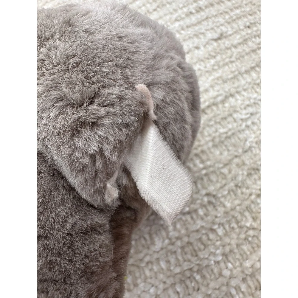 Mouse‎ Plush Stuffed Animal Grey White Plaid Hearts Lovey Kids Toy Nursery Decor